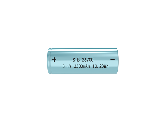 26700 3.1V 3.3Ah Sodium Ion Cylindrical Battery Cell For RV, Solar Storage, Car Audio